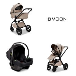 Moon Kombikinderwagen Gio 2.0 Set mit Babyschale Cosmo 2.0 sand