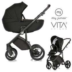 My Junior VITA unique 2 - 2in1 Kinderwagen-Set Black Beauty - XXL-Zubehörpaket