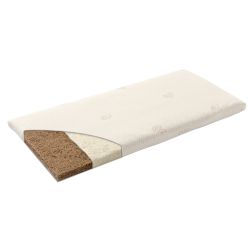 Träumeland Matratze naturwölkchen Größe 45 x 90 x 3 cm (eckig) für Wiege