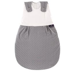 Träumeland Außenschlafsack LIEBMICH Pünktchen grau, Größe 44