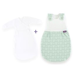 Träumeland Babyschlafsack LIEBMICH 2-teilig Set Gr. 44 Kuschelhase