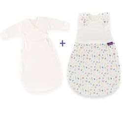 Träumeland Babyschlafsack LIEBMICH 2tlg. Set Größe 44 Blumig