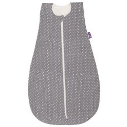 Träumeland Sommerschlafsack LIEBMICH Baumwolle Gr. 70 Pünktchen grau