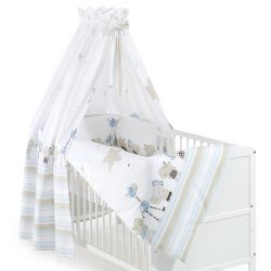 Schardt Himmelset/Bettset 4-teilig Banjo blau