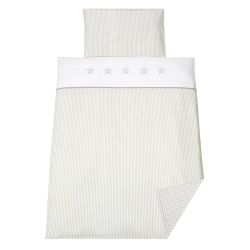 Schardt Bettwäsche mit Stickerei 2-teilig Stern beige