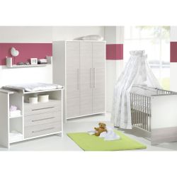 Schardt Eco Silber Kinderzimmer 4-teilig mit 3-trg Schrank
