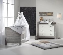 Schardt Nordic Driftwood Sparset Kinderbett und Wickelkommode