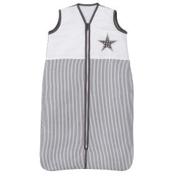 Schardt Schlafsack mit Stickerei 70-90 cm Stern grau