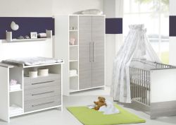 Schardt Eco Silber Kinderzimmer 4-teilig mit 2-trg Schrank