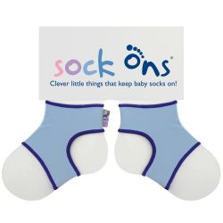 Sock Ons Sockenhalter Söckchenhalter Babysocken Small 0-6m Hellblau