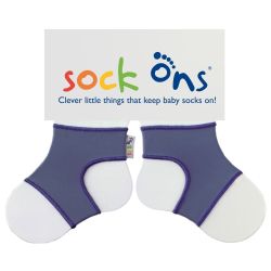 Sock Ons Sockenhalter Babysocken Large 6-12m Taube Blueberry