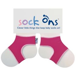 Sock Ons Sockenhalter Söckchenhalter Babysocken Small 0-6m Pink