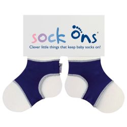 Sock Ons Sockenhalter Söckchenhalter Babysocken Large 6-12m Marine
