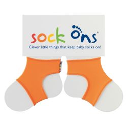 Sock Ons Sockenhalter Söckchenhalter Babysocken Large 6-12m Orange