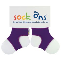 Sock Ons Sockenhalter Söckchenhalter Babysocken Small 0-6m Lila