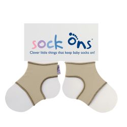 Sock Ons Sockenhalter Söckchenhalter Babysocken Large 6-12m Sand