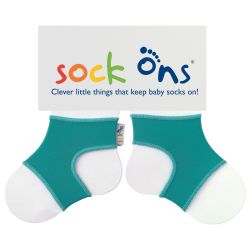 Sock Ons Sockenhalter Söckchenhalter Babysocken Small 0-6m Türkis