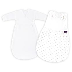 Träumeland Babyschlafsack LIEBMICH 2tlg. Set Sternchen grau, Größe 44