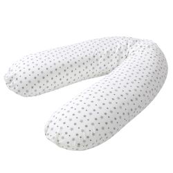 Träumeland elastisches Stillkissen 180 cm graue Sterne