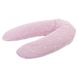 Träumeland Bezug für Stillkissen 190 cm Krönchen rosa