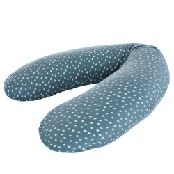 Träumeland Bezug für Stillkissen 190 cm elastisch Tropfen ozeanblau 