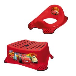 Keeeper 2er Set Cars Cherry Red Schemel und WC-Sitz