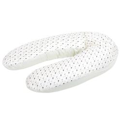 Träumeland Bezug für Stillkissen 190 cm DESIGN 2 - graue Vögel