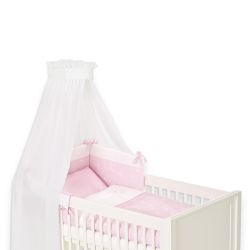 Träumeland Bettset/Himmelset 3-teilig Krönchen rosa
