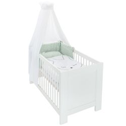 Träumeland Himmelset Bettset 3-teilig Bettwäsche + Nestchen + Himmel Kuschelhase 