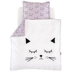 Träumeland Bettwäsche 80/80 + 35/40 cm Schmusekatze 