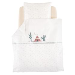 Träumeland Bettwäsche 80/80 + 35/40 cm Kaktusliebe 
