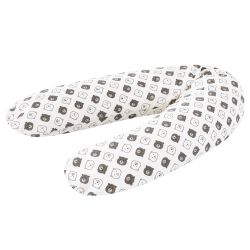 Träumeland Stillkissen 190cm mit EPS-Perlen inkl. Baumwoll-Bezug Kleiner Bär