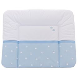 Träumeland Wickelauflage 75x85 cm Krönchen blau