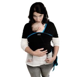 WMM elastisches Tragetuch Wuti Wrap Midnight Black