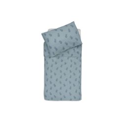 Jollein Bettwäsche für Kinderbett 100x135 cm Miffy Shadow Sea Green Grün