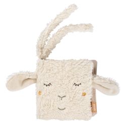 Fehn fehnNATUR Schaf Stoffbuch Schaf NATUR Ecru 11 x 11 cm