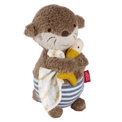 Fehn Otter Theo Badetier Badeschwamm Otter Braun 17 cm