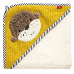 Fehn Otter Theo Kapuzenbadetuch Otter 80 x 80 cm