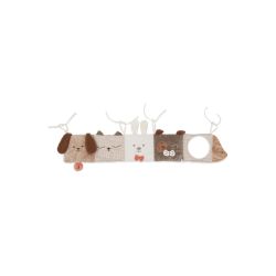 Jollein Stoffbuch mit Aktivitaten fur Laufgitter - Animal Friends