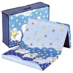 Bambini klappbare Reisebettmatratze 120x60 cm Schäfchen faltbar