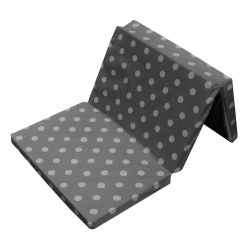 Bambini Kinder - Reisebettmatratze Dots grau 120 x 60 cm mit 5 cm Komforthöhe