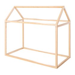 roba Montessori Hausbett 70x140 cm Kinderbett Massivholz Bambus natur