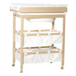 Roba Baby-Pool 1251 Bade-Wickel-Kombination Holz natur