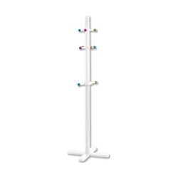 Zeller Kinder Kleiderständer Kleiderstange 10 Haken 124 cm hoch weiß 
