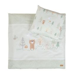 roba Wiegenbettwäsche 80 x 80 cm + 35 x 40 cm Bettwäsche Woodland Buddies