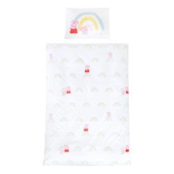 Roba Kids Kinderbettwäsche Bettwäsche 100x135 cm Peppa Pig - weiß