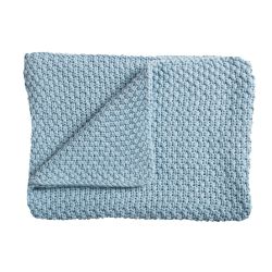 Schardt Baby Strickdecke Babydecke Sunny 75x100 cm, hellblau