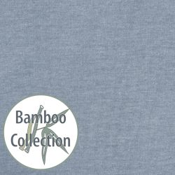 Theraline Bezug für Stillkissen 190cm Stillkissenbezug Melange blau-grau Bamboo