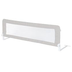 roba Bettschutzgitter Klipp-Klapp 135 cm Rausfallschutz 52 cm hoch Grau