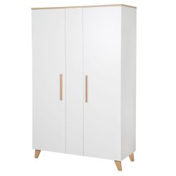 roba Kleiderschrank Leon 2-türig Kinderzimmerschrank Weiß Othello Eiche